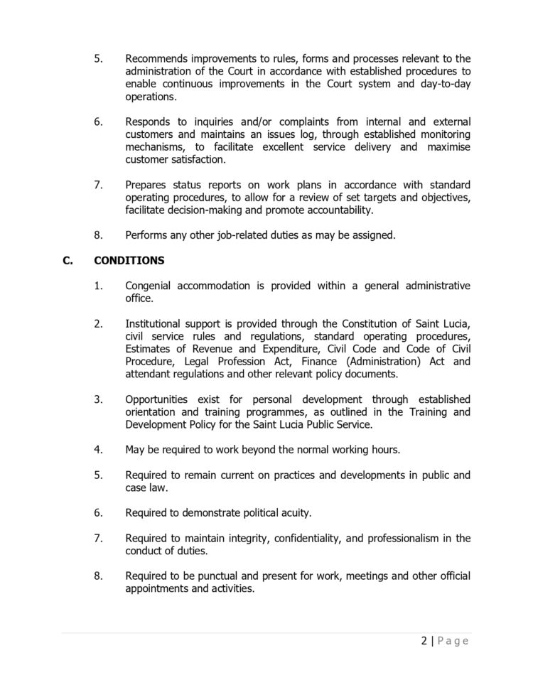 Vacancy Notice- Legal Officer I