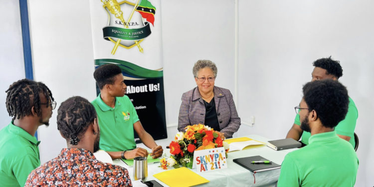 SKNYPARIANS MEET SECRETARY GENERAL OF CARICOM