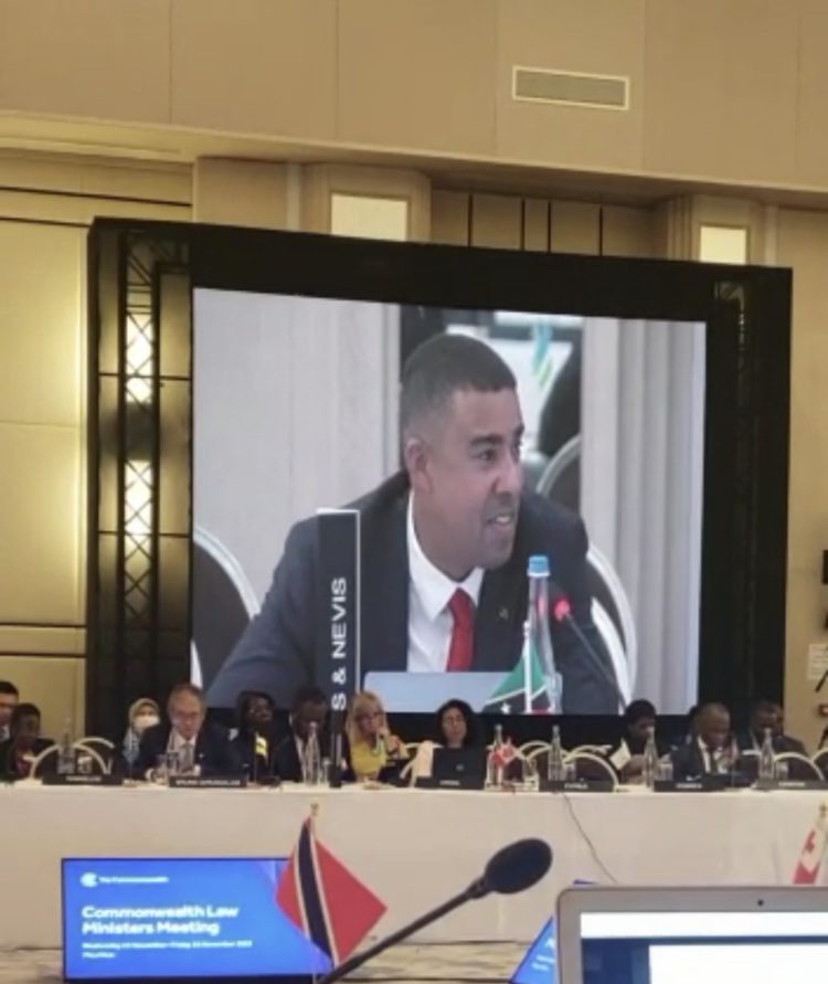 ATTORNEY-GENERAL INFORMS COMMONWEALTH LAW MINISTERS OF ST. KITTS & NEVIS’ PROGRESS IN MEETING ANTI-CORRUPTION BENCHMARKS