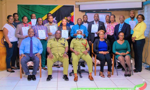 THIRTY SECURITY OFFICERS IN ST. KITTS TRAINED TO PROVIDE LIFESAVING FIRST-RESPONSE MEDICAL TREATMENT