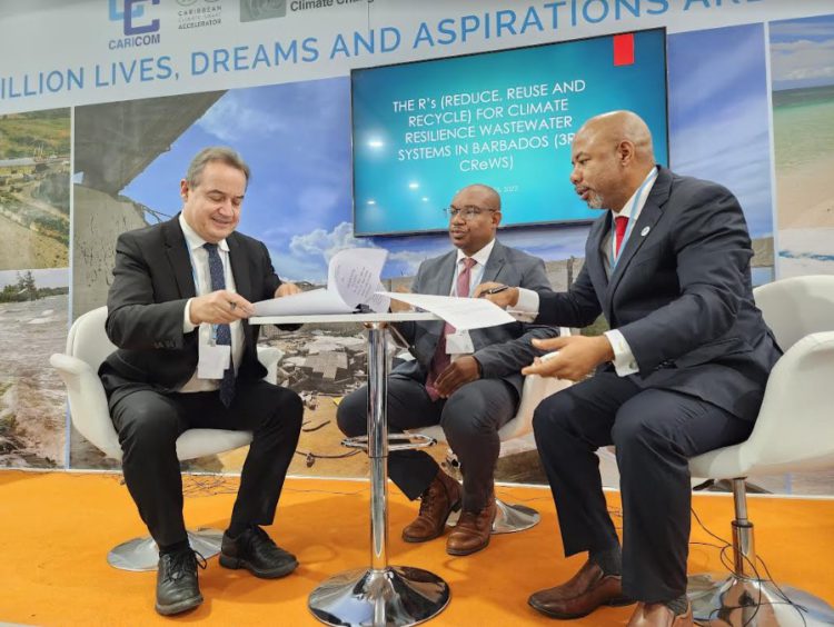 CCCCC and Barbados Water Authority (BWA) sign Subsidiary Agreement for USD $50 million GCF Wastewater Project, 3R-CReWS