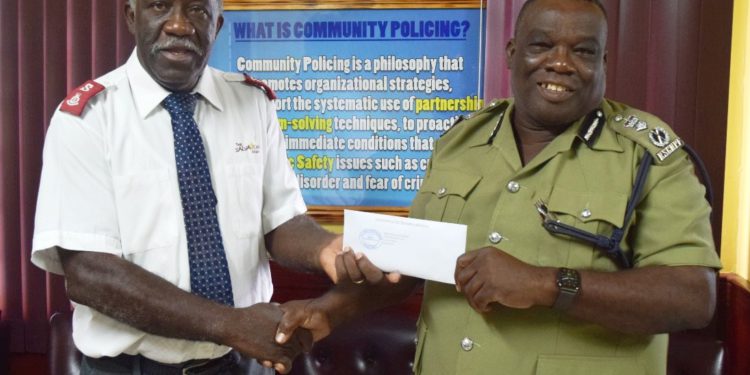 RSCNPF STEPS UP TO HELP OTHERS BY SUPPORTING THE WORK OF THE SALVATION ARMY