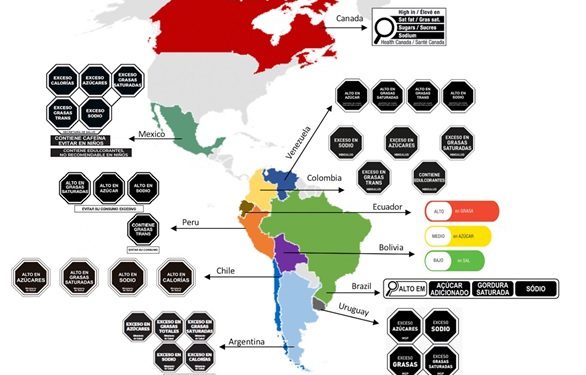 Adoption of front-of-pack nutrition warnings can help decrease obesity, cardiovascular disease, type-2 diabetes and some cancers in the Americas