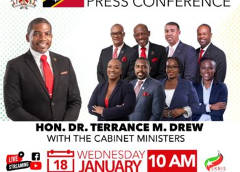 PRIME MINISTER HON. DR. TERRANCE DREW TO HOST HIS PRESS CONFERENCE ON WEDNESDAY, JANUARY 18 AT 10:00 AM