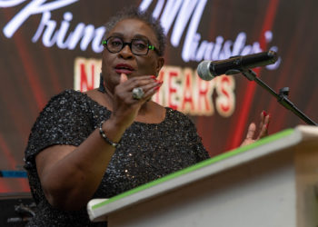 H.E. Ambassador Elizabeth Thompson Wowed the Audience at the Prime Minister Hon. Dr. Terrance Drew’s First New Year’s Gala