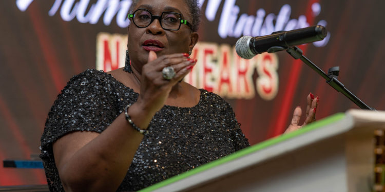 H.E. Ambassador Elizabeth Thompson Wowed the Audience at the Prime Minister Hon. Dr. Terrance Drew’s First New Year’s Gala