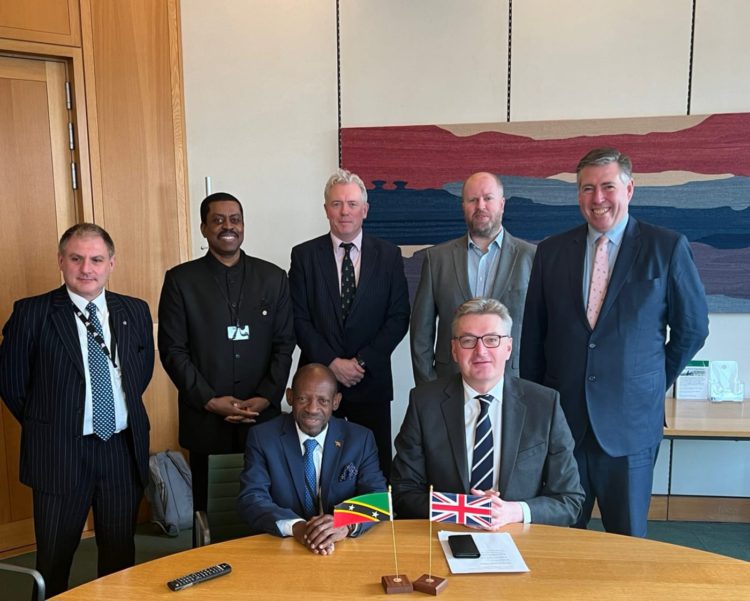 ST. KITTS AND NEVIS’ FOREIGN MINISTER DR. DOUGLAS IN LONDON ON A WORKING VISIT