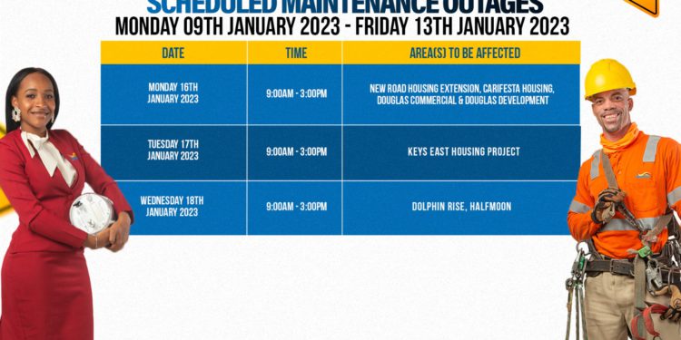 SKELEC SCHEDULED MAINTENANCE OUTAGES FOR 16th to 20th JANUARY 2023