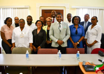 PRIME MINISTER DR. DREW CONGRATULATES NEW MANAGEMENT STAFF WITHIN THE MINISTRY OF HEALTH