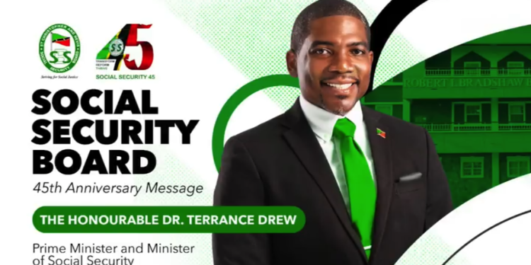 St Christopher and Nevis Social Security Board 45th Anniversary AddressbyPrime Minister and Minister of Social SecurityThe Honourable Dr. Terrance Drew