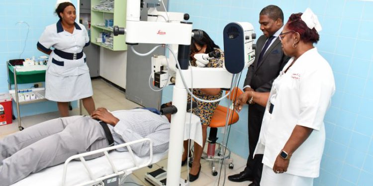 GOVERNMENT PROCURES MICROSCOPE FOR THE OPHTHALMIC UNIT AT THE JNF GENERAL HOSPITAL