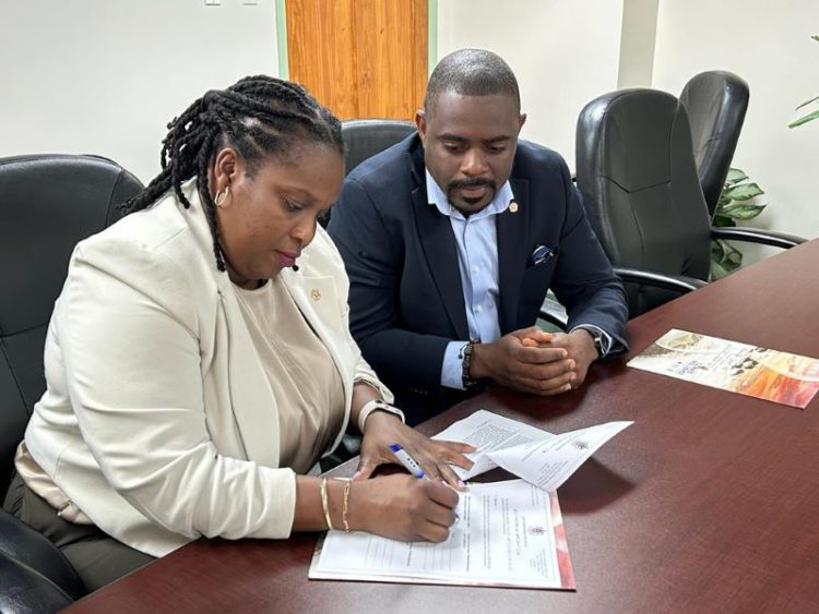 Ministry of Environment and Climate Action signs MOU with Ministry of Agriculture on the use of the Royal Basseterre Valley National Park
