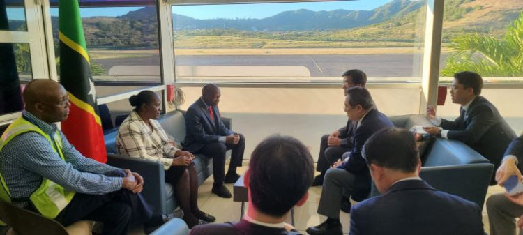 Foreign Affairs Minister Welcomes sixteen-member delegation led by Presidential Envoy Mr. Christopher Koo- Chairman of the Korea International Trade Association