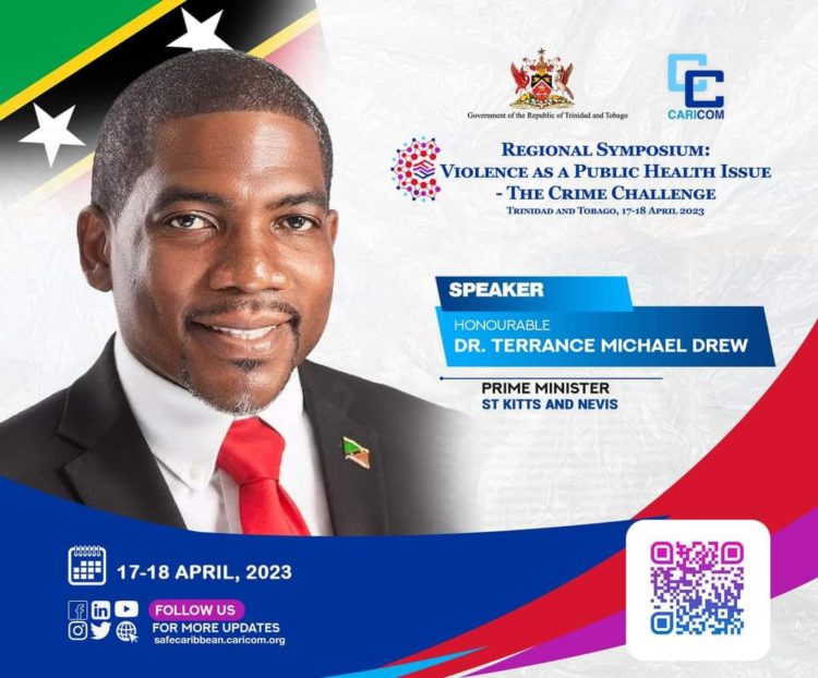 Prime Minister Drew joins CARICOM Heads Regional Symposium in Trinidad & Tobago