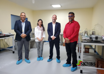 DELEGATION VISITS SKNBS METROLOGY LAB TO OBSERVE IMPROVEMENTS SUPPORTED BY EU AND CDB