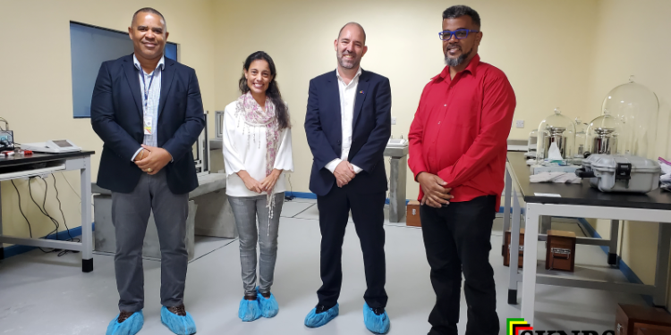 DELEGATION VISITS SKNBS METROLOGY LAB TO OBSERVE IMPROVEMENTS SUPPORTED BY EU AND CDB