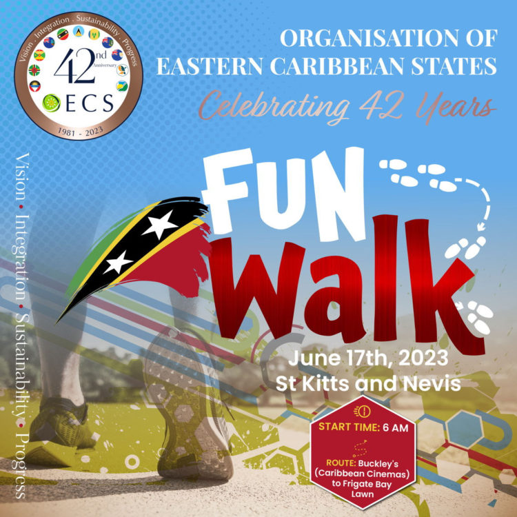 OECS to host Fun Walk in St Kitts and Nevis as part of 42nd Anniversary celebrations