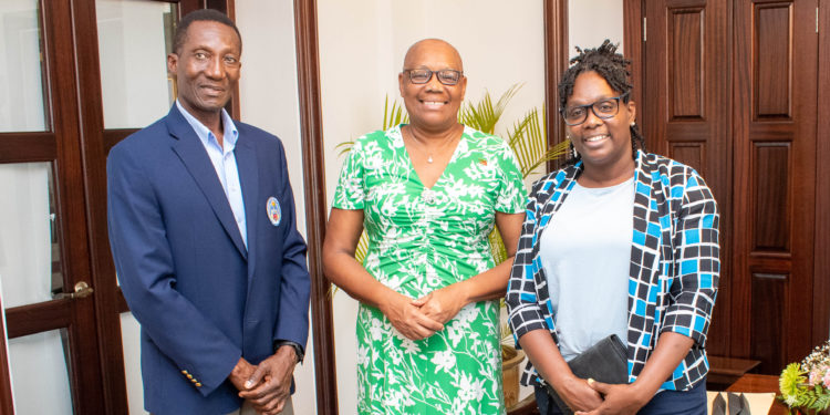 Special Olympics St Kitts and Nevis Pays Courtesy Call on Her Excellency the Governor General