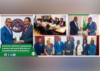 ECCB Governor’s Next Country Outreach Mission Runs From 8 to 11 May in Commonwealth of Dominica