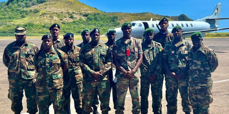 MIXED LAW ENFORCEMENT CONTINGENT DEPLOYED TO ST. LUCIA