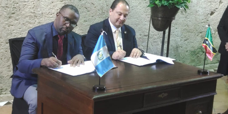 Saint Kitts and Nevis Signs Memorandum of Understanding Agreement with Guatemala