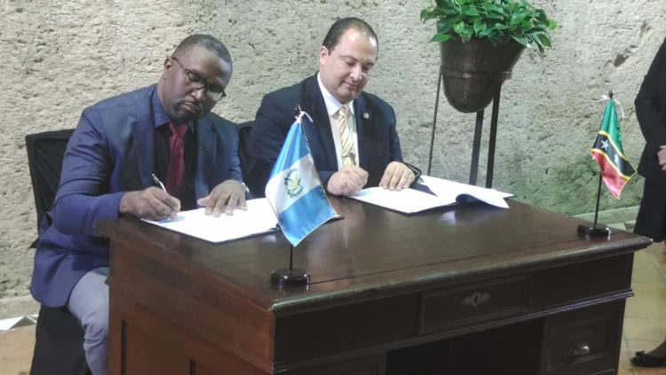Saint Kitts and Nevis Signs Memorandum of Understanding Agreement with Guatemala