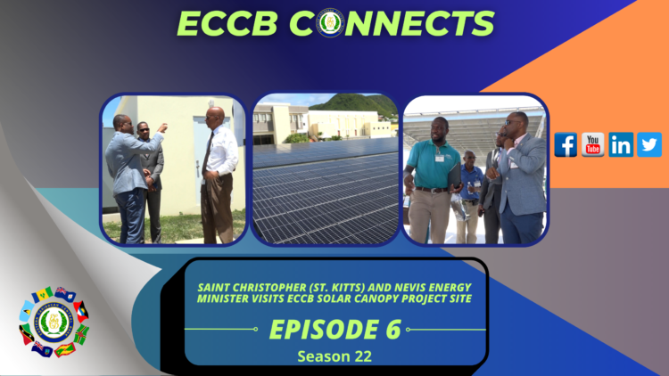 St Christopher (St Kitts) and Nevis’ Minister of Energy and Delegation Visit ECCB’s Greening Project