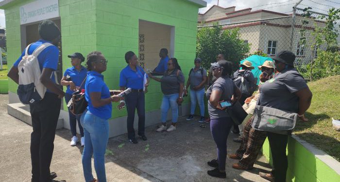 Departments of Constituency Empowerment and Community Development engage the community during walk-through