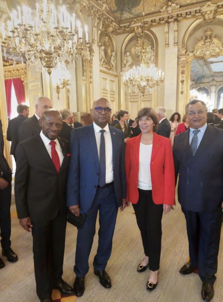 Foreign Minister Dr. Douglas participates at Paris historic summit on international solidarity in financing vulnerable developing states