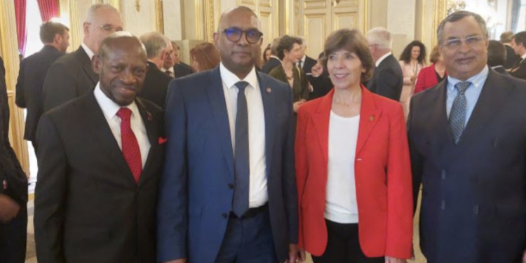 Foreign Minister Dr. Douglas participates at Paris historic summit on international solidarity in financing vulnerable developing states