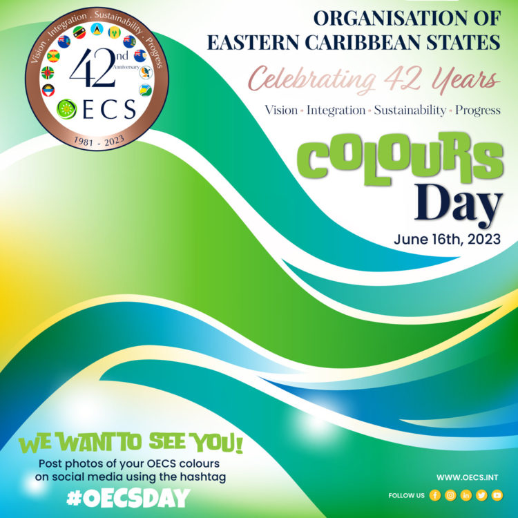 Show off your OECS Colours on Friday June 16 – OECS Colours Day!