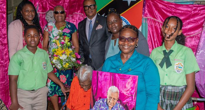 H.E. DAME MARCELLA VISITS CENTENARIANS AND COMMENDS THEIR CONTRIBUTIONS TO NATIONAL DEVELOPMENT