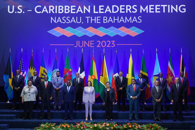 MEETING BETWEEN HEADS OF STATE AND GOVERNMENT OF THE CARIBBEAN AND THE US VICE PRESIDENT, KAMALA HARRIS NASSAU, THE BAHAMAS  8 JUNE 2023