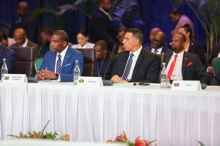 Prime Minister Dr. Drew Discusses the Issue of Crime and Violence at U.S.-Caribbean Leaders Meeting with US Vice President