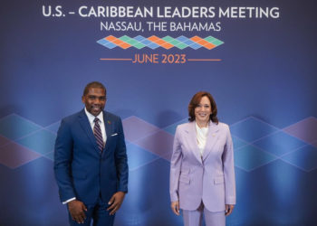 Prime Minister Dr. Drew Discusses the Issue of Crime and Violence at U.S.-Caribbean Leaders Meeting with US Vice President
