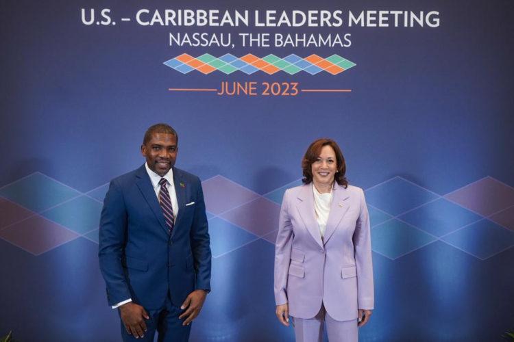 Prime Minister Dr. Drew Discusses the Issue of Crime and Violence at U.S.-Caribbean Leaders Meeting with US Vice President