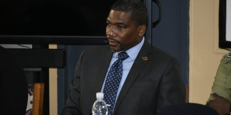 PRIME MINISTER DR. DREW IMPARTS WORDS OF COMMENDATION AND ENCOURAGEMENT TO THE POLICE RECRUITS OF COURSE NO. 46