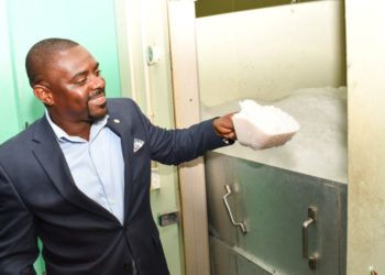 ICE MACHINE AT OLD ROAD FISHERIES COMPLEX RE-COMMISSIONED AFTER OVER TWO YEARS INOPERATIVE