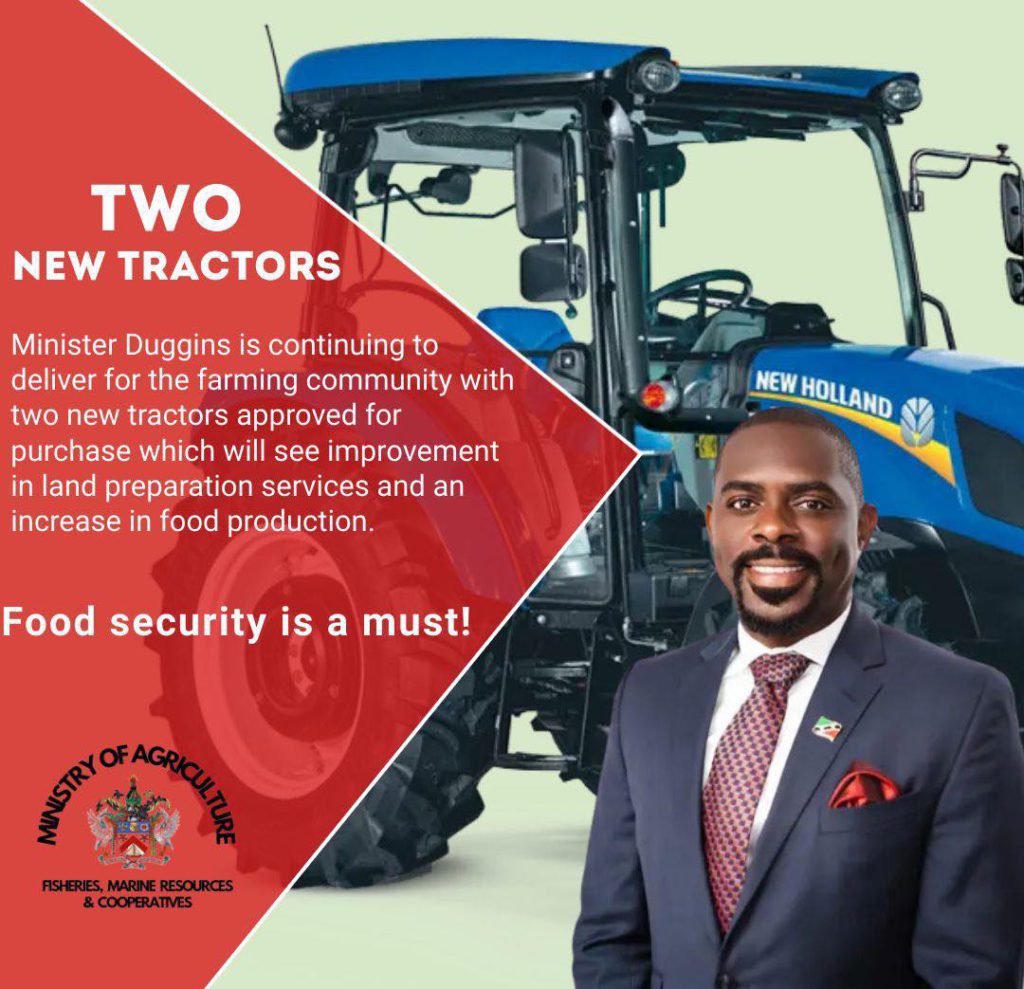 AGRICULTURE MINISTRY SECURES FUNDING FOR 2 NEW TRACTORS