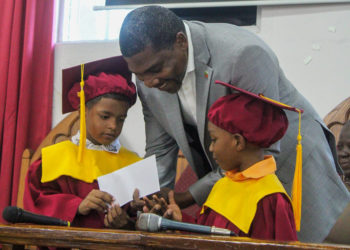 Prime Minister Drew Attends Louisa Grant Preschool Graduation Ceremony; Commemorates 10 Years of Support and Presents Award to Outstanding Student