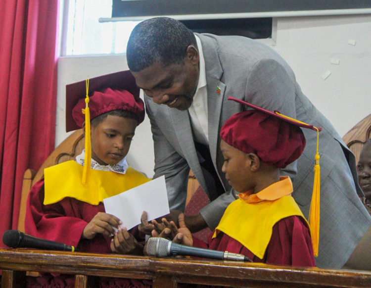 Prime Minister Drew Attends Louisa Grant Preschool Graduation Ceremony; Commemorates 10 Years of Support and Presents Award to Outstanding Student