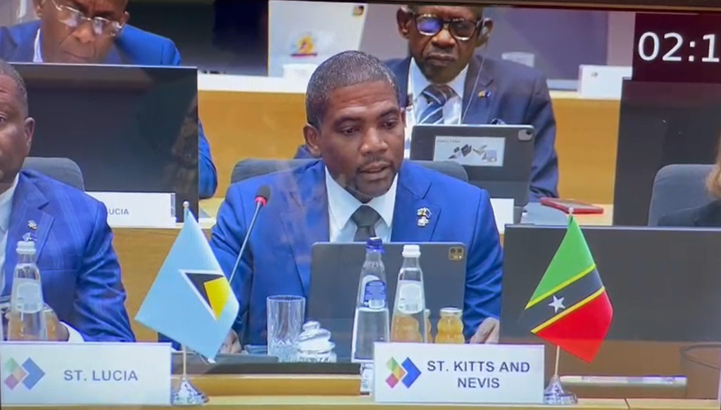 ST. KITTS AND NEVIS’ PRIME MINISTER REITERATES URGENT CALL FOR CLIMATE ACTION AT EU-CELAC SUMMIT