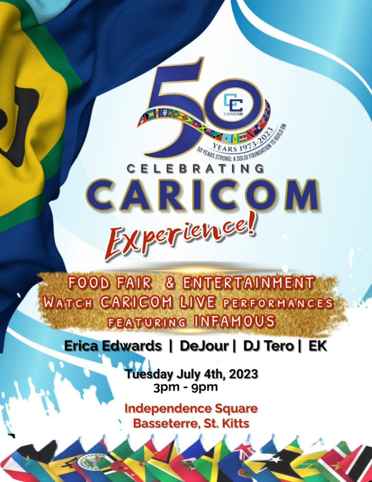 SAINT KITTS AND NEVIS JOINS THE CARICOM 50TH ANNIVERSARY CELEBRATIONS