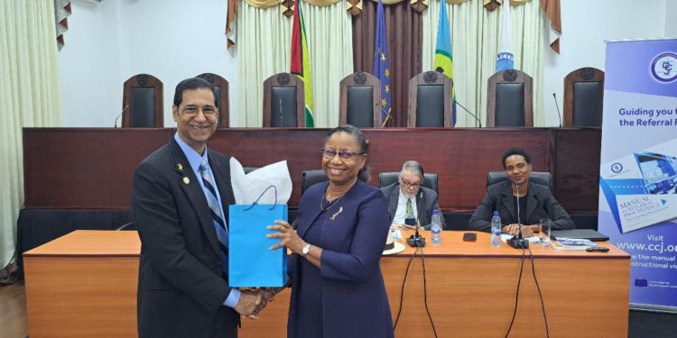 Judicial Officers and Bar Association Members in Guyana Receive Training on the CCJ’s Original Jurisdiction