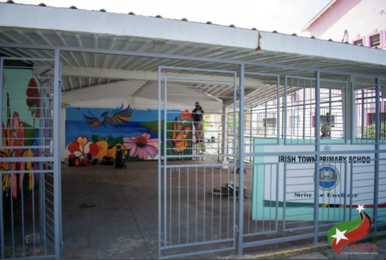 REMEDIAL WORK ON THE IRISHTOWN PRIMARY SCHOOL NEARS COMPLETION TO ALLOW FOR STUDENTS’ SAFE RETURN AT THE START OF THE NEW SCHOOL YEAR