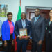 Prime Minister Drew Receives a Courtesy Call from CXC Officials