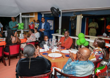 H.E. DAME MARCELLA LIBURD AND PRIME MINISTER DR. DREW CELEBRATE WITH CENTENARIAN, MR. GEORGE E. DAVID, ON HIS 102ND BIRTHDAY