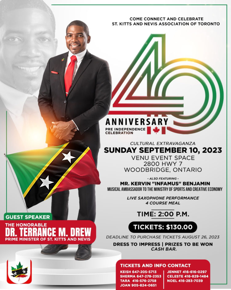 Prime Minister Dr. Terrance Drew to Headline SKNAT’s Pre-Independence Event Celebrating Saint Kitts and Nevis’ 40th Anniversary