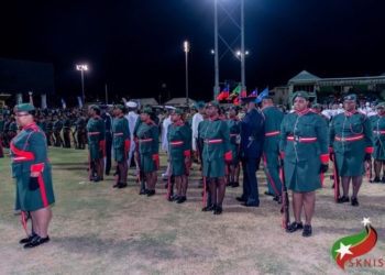 ST KITTS-NEVIS DEFENCE FORCE DEBUTS AN ALL-FEMALE PLATOON AT THE INDEPENDENCE 40 CEREMONIAL PARADE