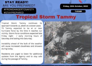 GOVERNMENT OF ST. KITTS AND NEVIS ANNOUNCES EARLY CLOSURE OF OPERATIONS AHEAD OF TROPICAL STORM TAMMY